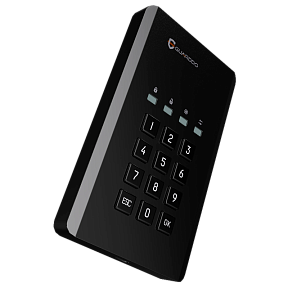 Внешний диск с шифрованием и пин-кодом GuardDo HDD 2 Тб (2,5)