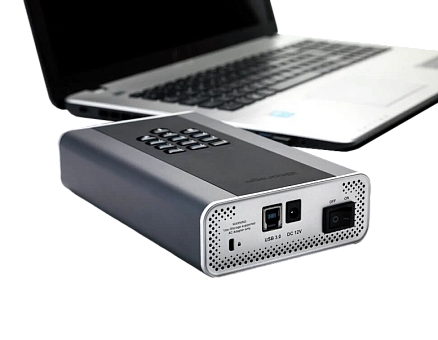 Защищенный флеш накопитель с пин-кодом iStorage DiskAshur DT2 16TB