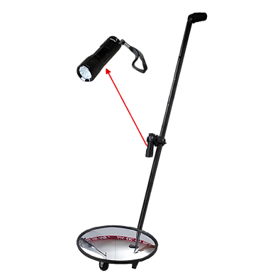 Подкатное зеркало UltraScan SP-010 с яркой подсветкой