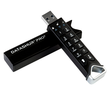 Флешка с аппаратным  шифрованием iStorage DatAshur PRO2 32 Gb
