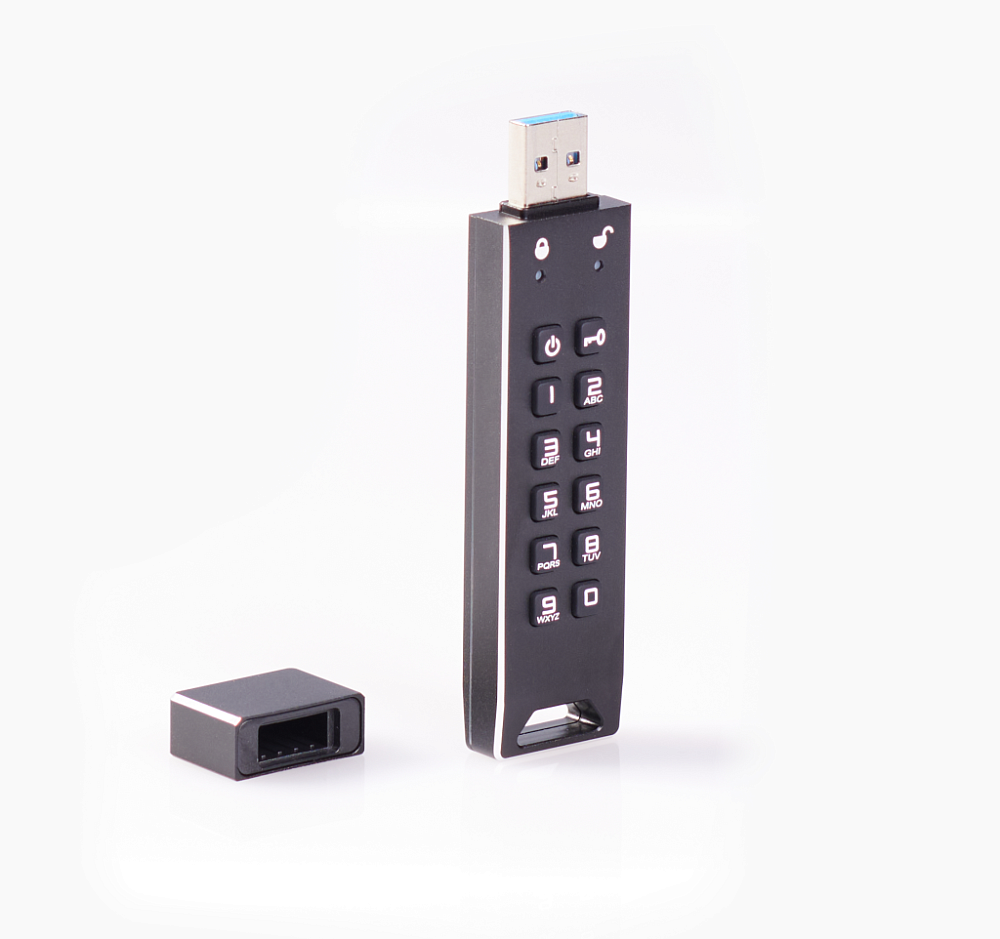 Флешка с ПИН-кодом DataLock PRO 16Gb USB 3.0 защищенный флеш-накопитель с аппаратным шифрованием данных, пин-кодом
