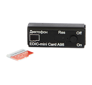 Мини диктофон EDIC-mini Card A98