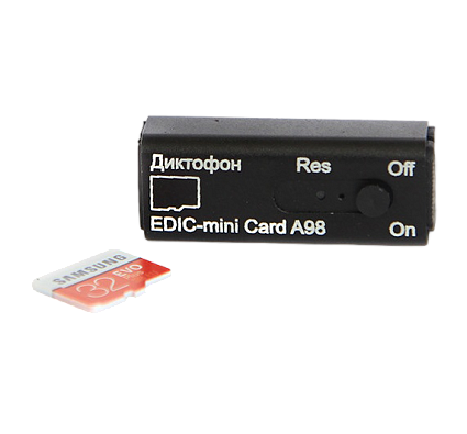 Мини диктофон EDIC-mini Card A98