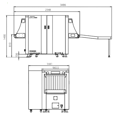 Интроскоп ZKTeco ZKX6550D