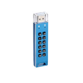 Флешка с шифрованием и пин-кодом DataLock PRO Blue 32Gb USB 3.0
