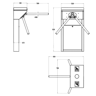 Турникет трипод ZKTeco TS1000 Pro