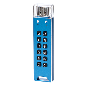 Флешка с пин кодом DataLock PRO3 Blue 128 GB USB 3.0