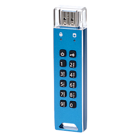 Флешка с шифрованием и пин-кодом DataLock PRO Blue 32Gb USB 3.0