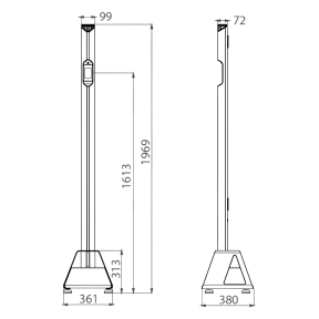 Монопанель ZKTeco MDS100