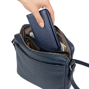 Чехол портмоне фарадея для телефона Faraday Bag PS2 Blue