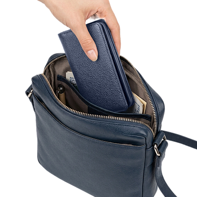 Чехол портмоне фарадея для телефона Faraday Bag PS2 Blue
