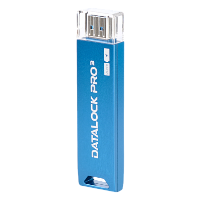 Флешка с пин кодом DataLock PRO3 Blue 128 GB USB 3.0