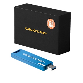 Флешка с пин кодом DataLock PRO3 Blue 64 Gb USB 3.0