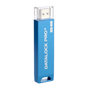 Флешка с пин кодом DataLock PRO3 Blue 128 GB USB 3.0