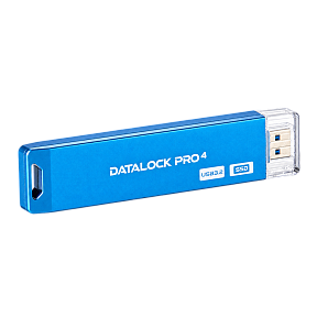 Флешка с аппаратным шифрованием DataLock PRO4 Blue 2 TB USB 3.2