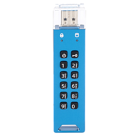 Флешка с пин кодом DataLock PRO3 Blue 128 GB USB 3.0