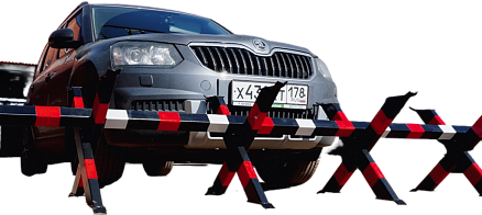 Заграждение автомобильного проезда Кактус-400 складной