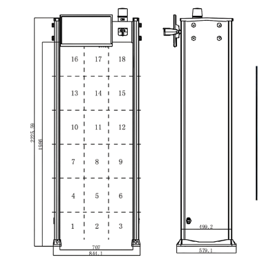 Арочный металлодетектор ZKTeco ZK-D2180S TI с термодатчиком