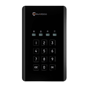 Внешний диск с шифрованием и пин-кодом GuardDo HDD 2 Тб (2,5)
