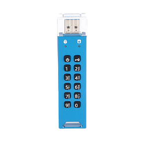 Флешка с шифрованием и пин-кодом DataLock PRO Blue 32Gb USB 3.0